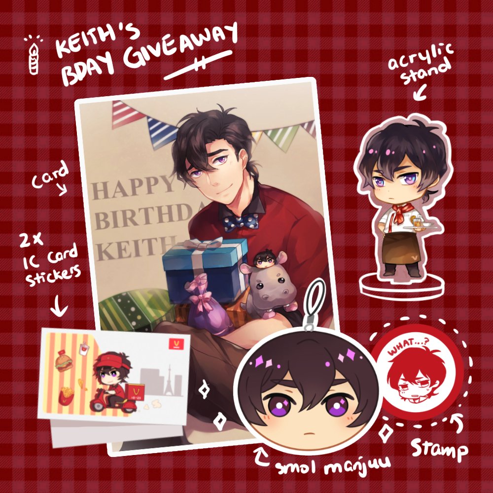 Ryuuseikuma's tweet photo. ☆☆Keith's Bday Giveaway☆☆ A little late in posting this, event is active until Nov 12th at 9PM EST! RT to participate~ Good luck! https://t.co/7VRtDnoqCK