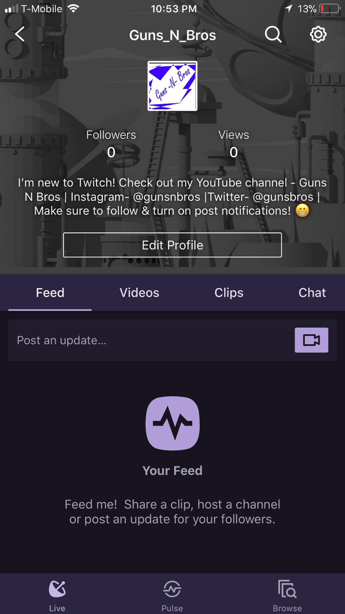 gunsnbros's tweet photo. I went ahead and made a Twitch account , follow me on it, and turn on post notifications. I will be streaming Fortnite tomorrow evening! (: https://t.co/66PoVrRt8B