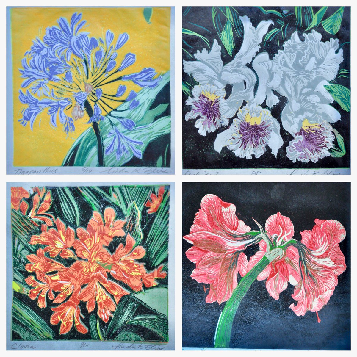 LAST WEEK of linocut print show at STUDIO 888, 2359 Queen E Toronto - commission-free original art - studio888.ca #linocuts #printmaking