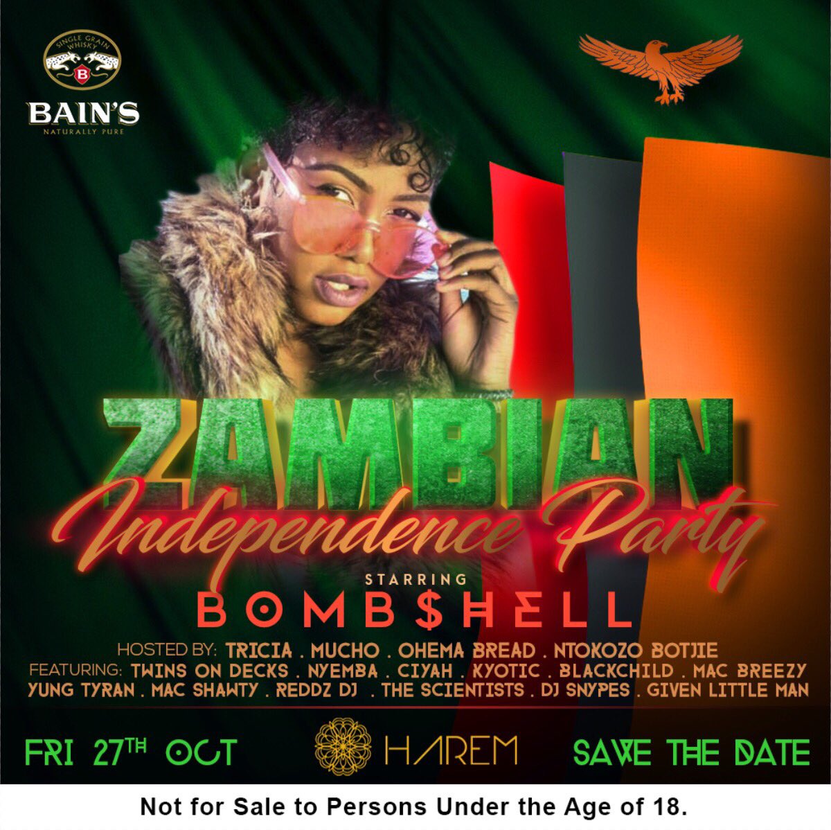 Anthonysemmra's tweet photo. @Harem_sa this Friday Zambian Independence 💃💃 party https://t.co/fYIL2XZag2