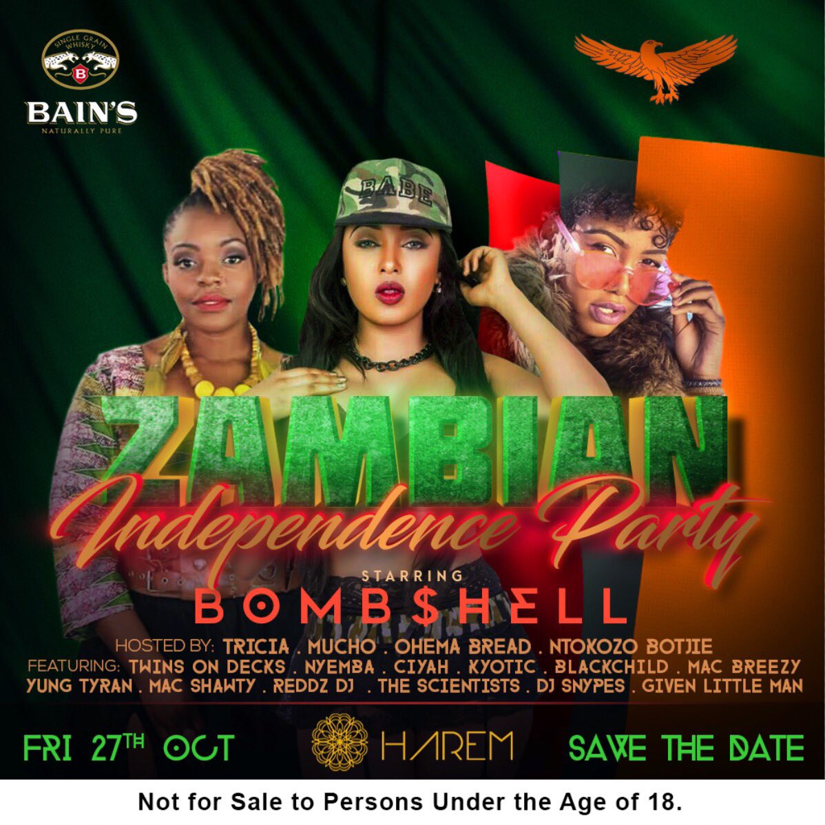 Anthonysemmra's tweet photo. @Harem_sa this Friday Zambian Independence 💃💃 party https://t.co/fYIL2XZag2
