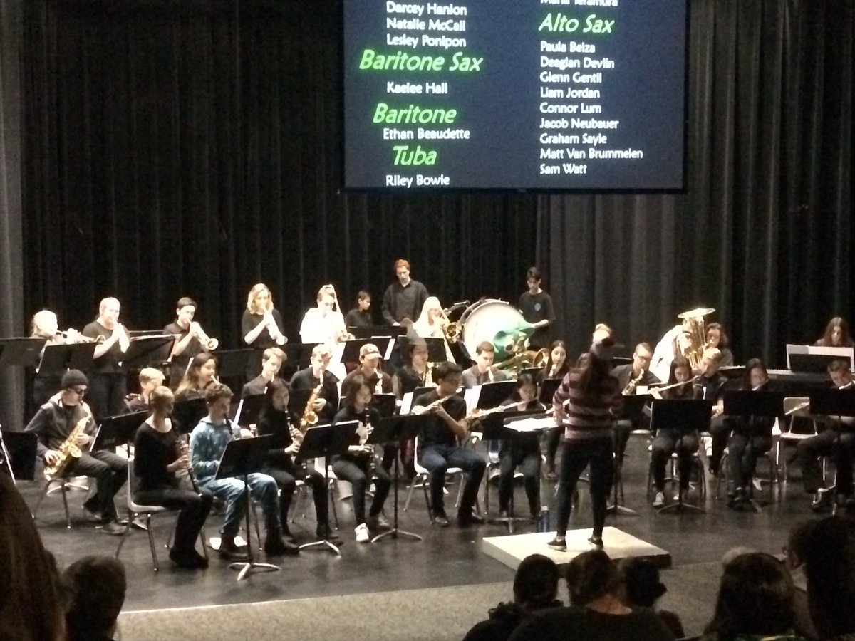 Thanks to Ms. Booth and the HSS band for a fantastic Fall Fiesta concert.