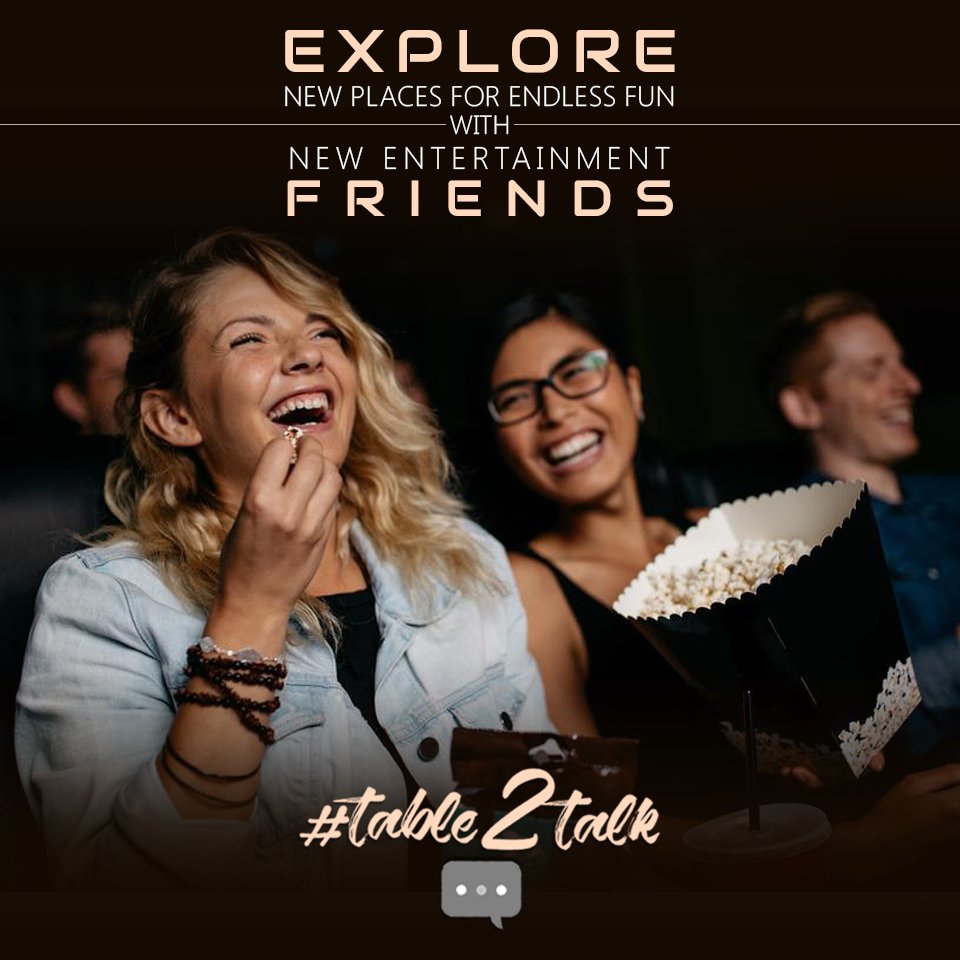 table2talk's tweet photo. If you are a #Party lover, then you must need a buddy who can help you find new places for the never-ending fun.
https://t.co/BWRuIeKOwO https://t.co/fSsJnCHJ1G