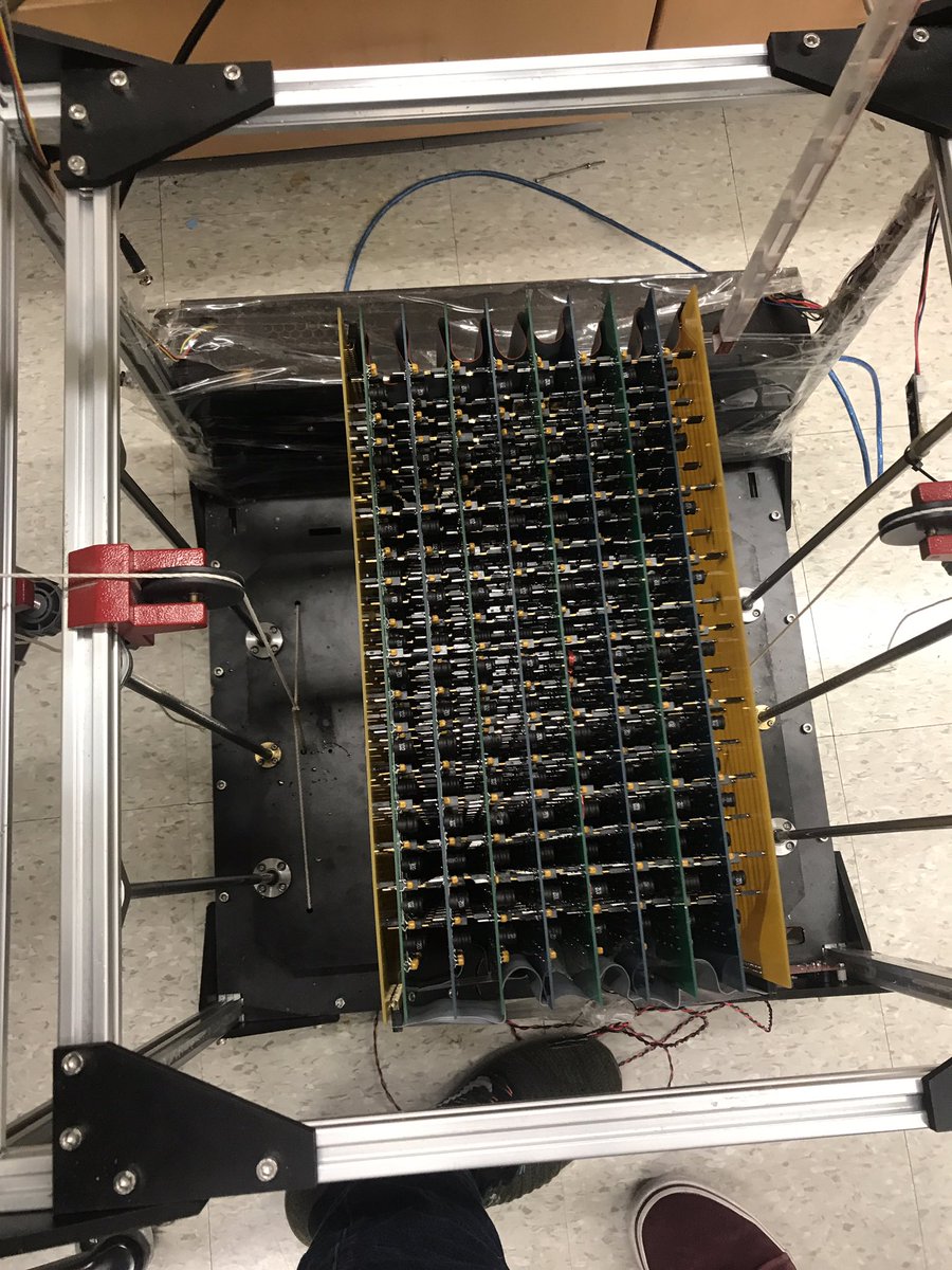 We made a Weyl semi-metal circuit!Mounted in a hacked 3D printer to perform site-resolved spectroscopy. With <a href="/schusterqed/">David Schuster</a>.