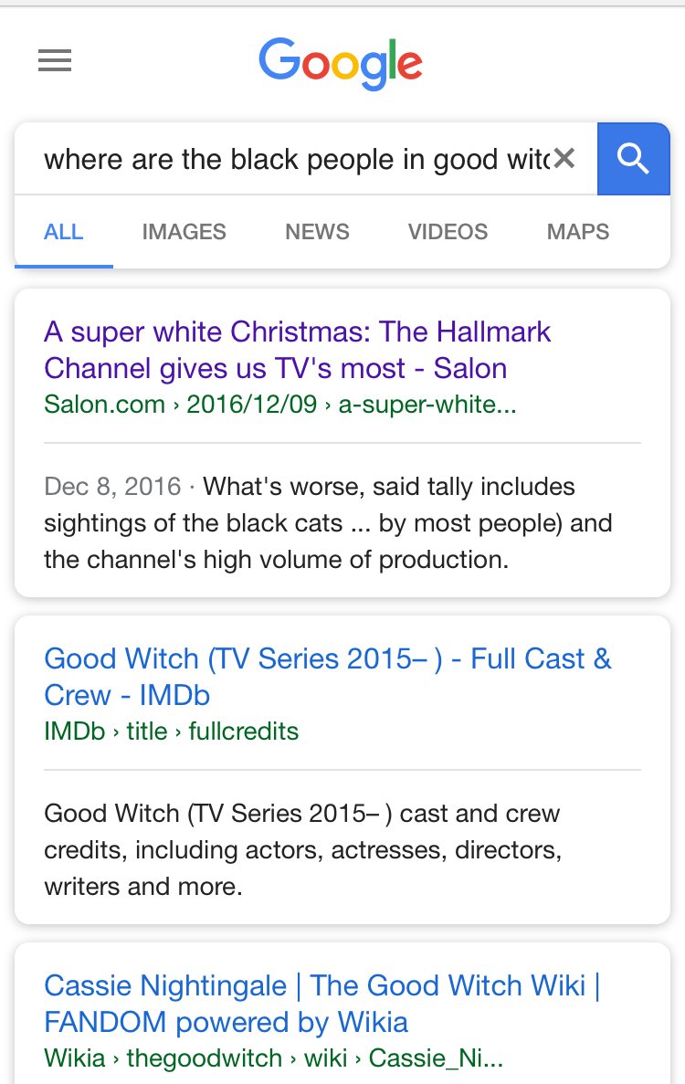 BrieB3's tweet photo. Are you ever just watching a show that caused you to stop and ask yourself... @hallmarkchannel #GoodWitch but #BadRepresentation https://t.co/bfaaqchGv3