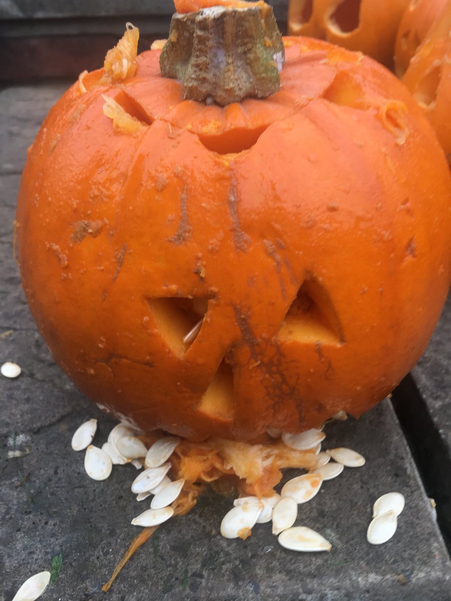 BOsteopaths's tweet photo. Clearly the #winningpumpkin @HotelGeorgian the child lost interest &amp; this masterpiece belongs to me 👏 #haslemere #halfterm #Halloween2017 https://t.co/D8Af18jNYQ