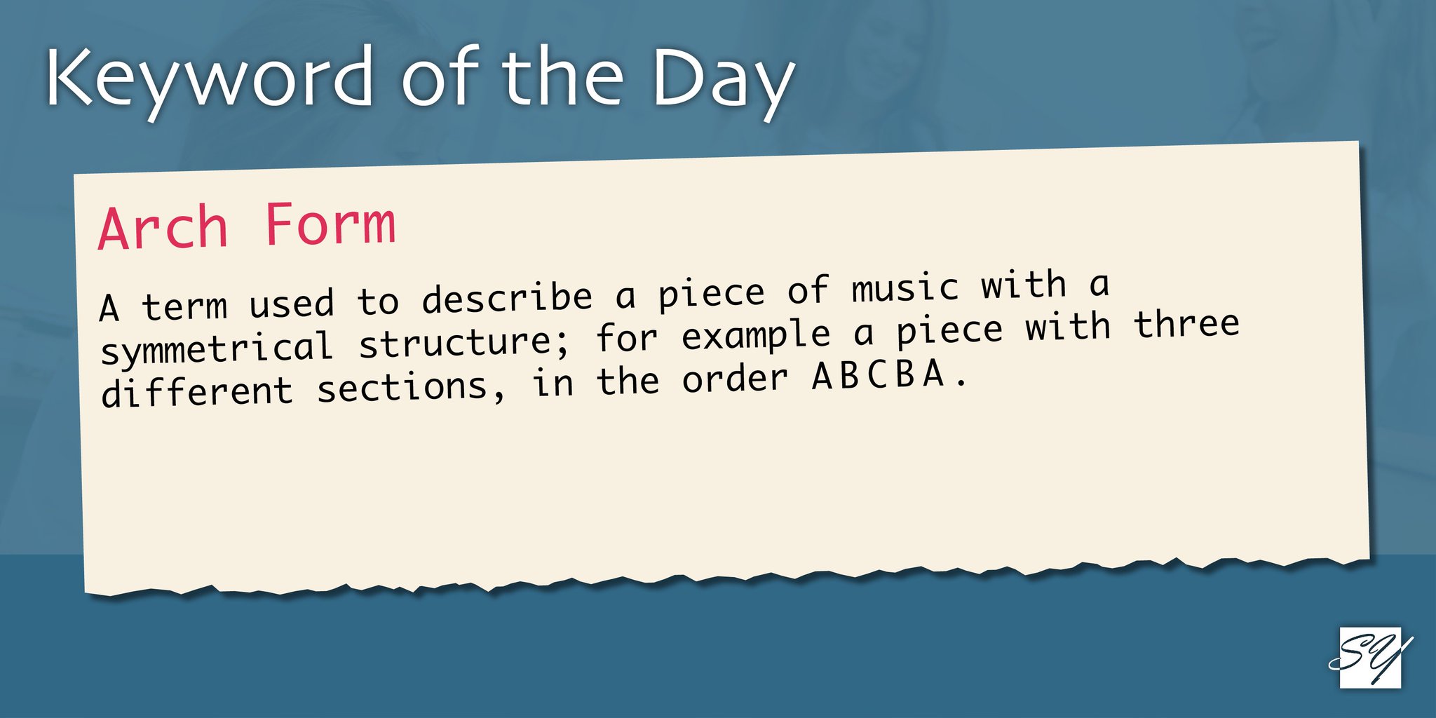 Sean Young Music Today S Keyword Of The Day Is Arch Form Gcsemusic Alevelmusic Keywordoftheday