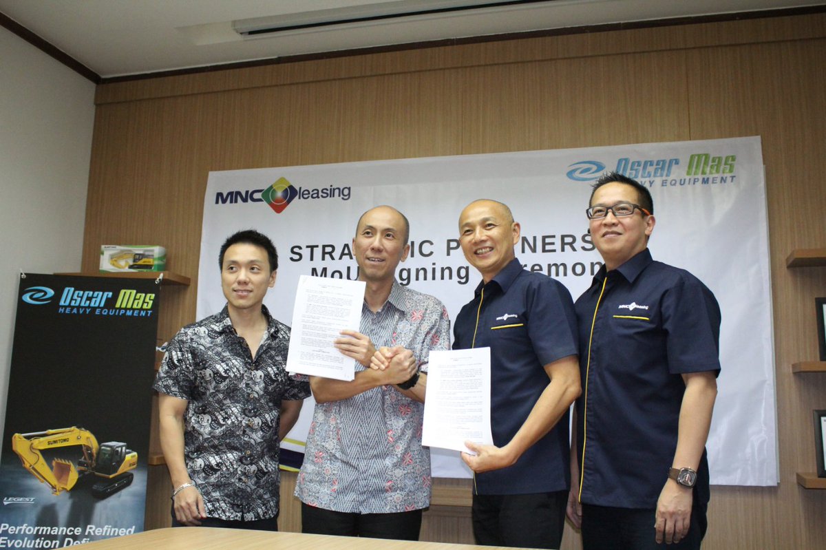 MNCLeasing's tweet photo. Penandatanganan MoU antara MNC Leasing dan PT Oscar Mas di MNC Tower Jakarta, Kamis (26/10/2017) https://t.co/3LhqXKsV2E