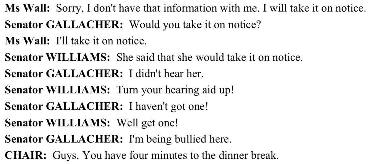 Rural and Regional Affairs and Transport Legislation Committee, 23/10/2017, p.102 Senator O’Sullivan in the Chair #auspol #estimates