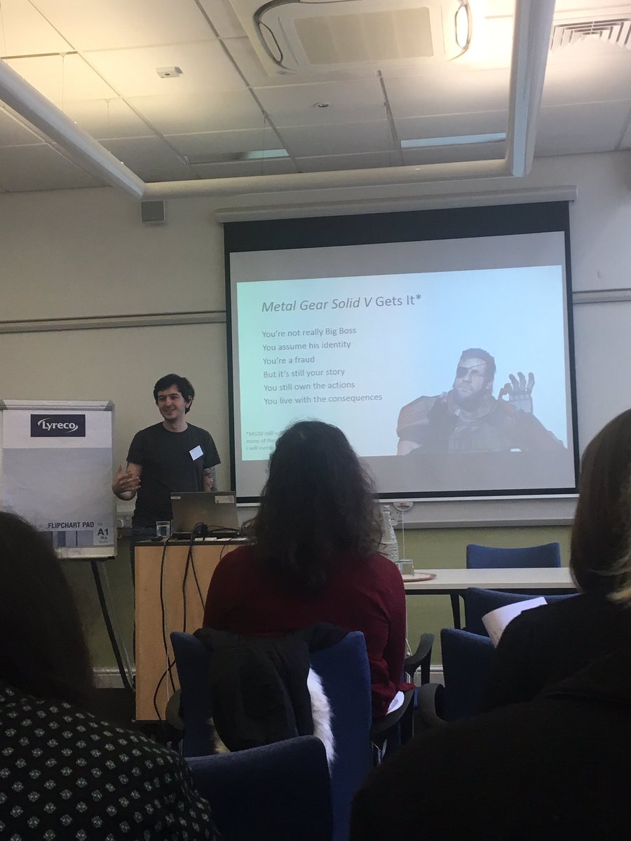 NWCDTPConf2017's tweet photo. Christopher McMahon on Video Games and identity 🎮 #NWCDTP2017 #NWCDTPConf2017 #BeingBelonging https://t.co/LJTtTQBbCj