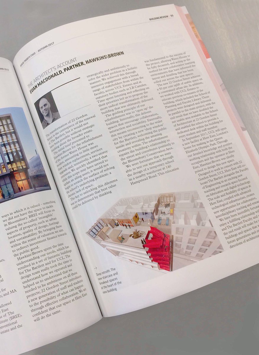 TheBartlettUCL's tweet photo. Our 22 Gordon St #bartlettspace featured in latest New London Quarterly as the #NLQ Building Review https://t.co/QBoWTBNqz0