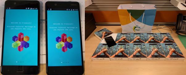 CrossCult_H2020's tweet photo. Excited! Today is IT in Cultural Heritage @Luxembourg_RTO with colleges from @uni_lu. Test phones are ready for audience discovery #Pilot4 https://t.co/Am1E9N9BdE