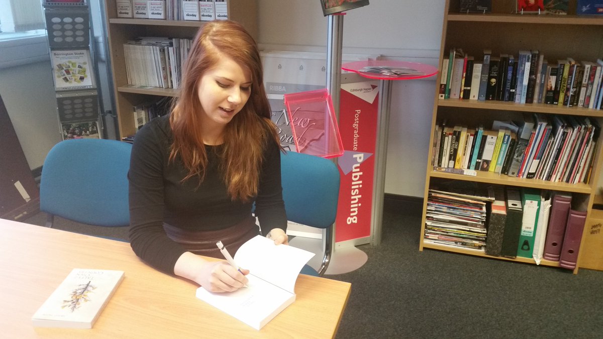 EdNapierPublish's tweet photo. Next in our series of #forgottenfemalewriters comes courtesy of @laurennicko Here she is signing #VioletJacob 's book #MerchistonPublishing https://t.co/9FYiE27bG0