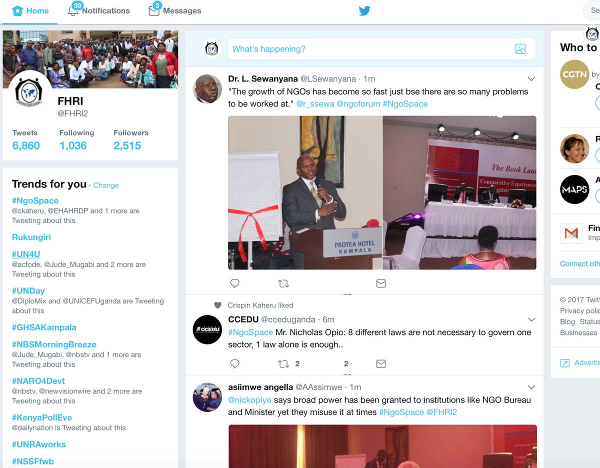 FHRI2's tweet photo. Thanks to all who turned up for Dr @LSewanyana Book Launch yesterday #NgoSpace. Together we can make a Difference https://t.co/HN98eExPTE