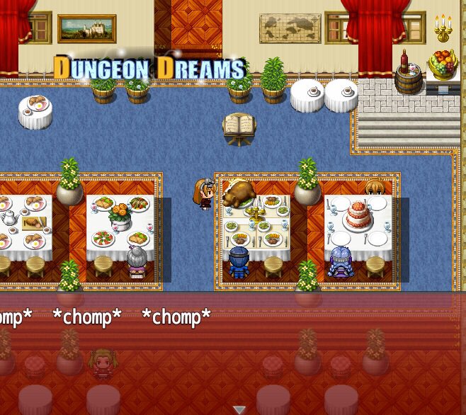 DDreamsGames's tweet photo. Stuck under giant food #bugfix #art #jrpg #videogame #indiegame #indiedev #rpgmaker #roguelike #romance #food #statboost #nerd #picoftheday https://t.co/mo8AgRd6EV