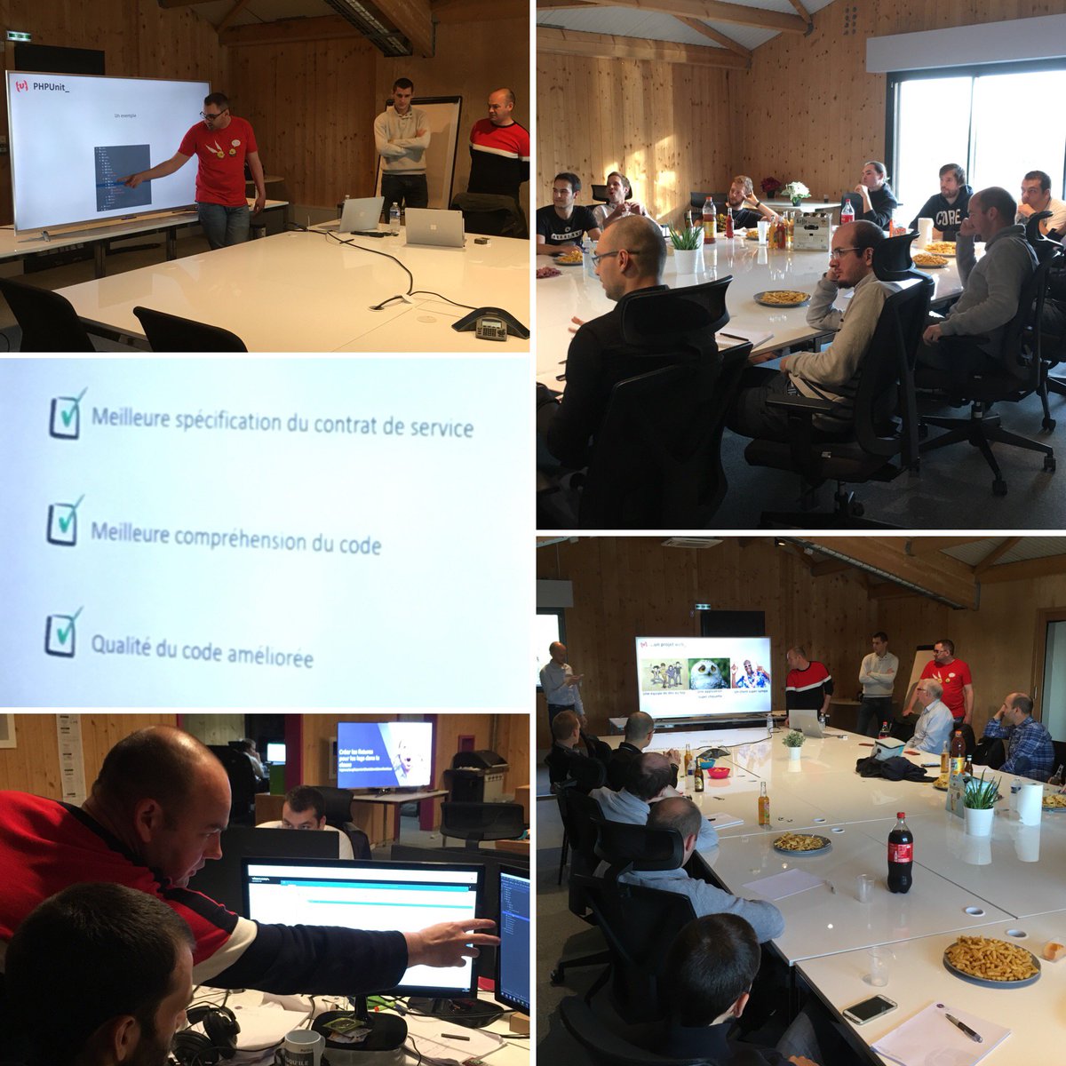 Vigicorp's tweet image. #Atelier. Hier chez #Vigicorp c'était : présentation #testunitaire par nos #dev Ewan, Nicolas et Maël + cas pratiques 👨‍💻 #phpunit #web #app