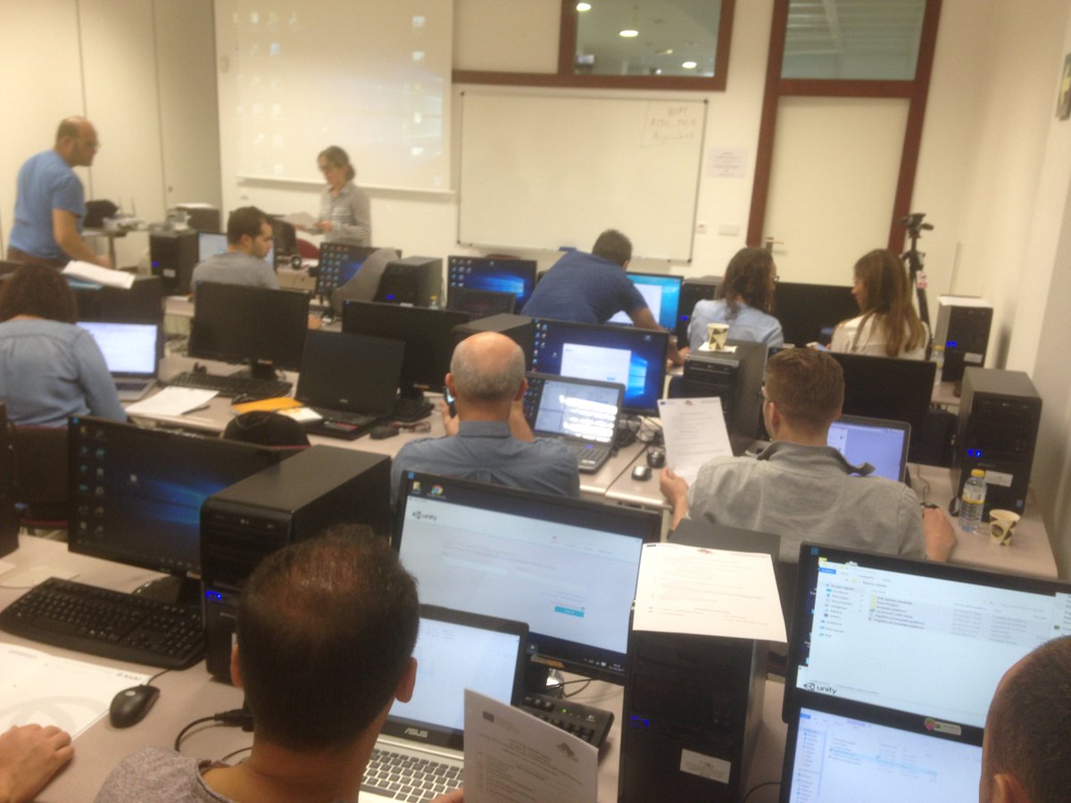 Digi4Social's tweet photo. 3rd Day Training Digi4Social. Teachers learn 2D animation and videogame with #Construc2 #Erasmusplus @sepiegob @santrocalcoi @AIJU_Tecnologi https://t.co/VazVJDMIMN
