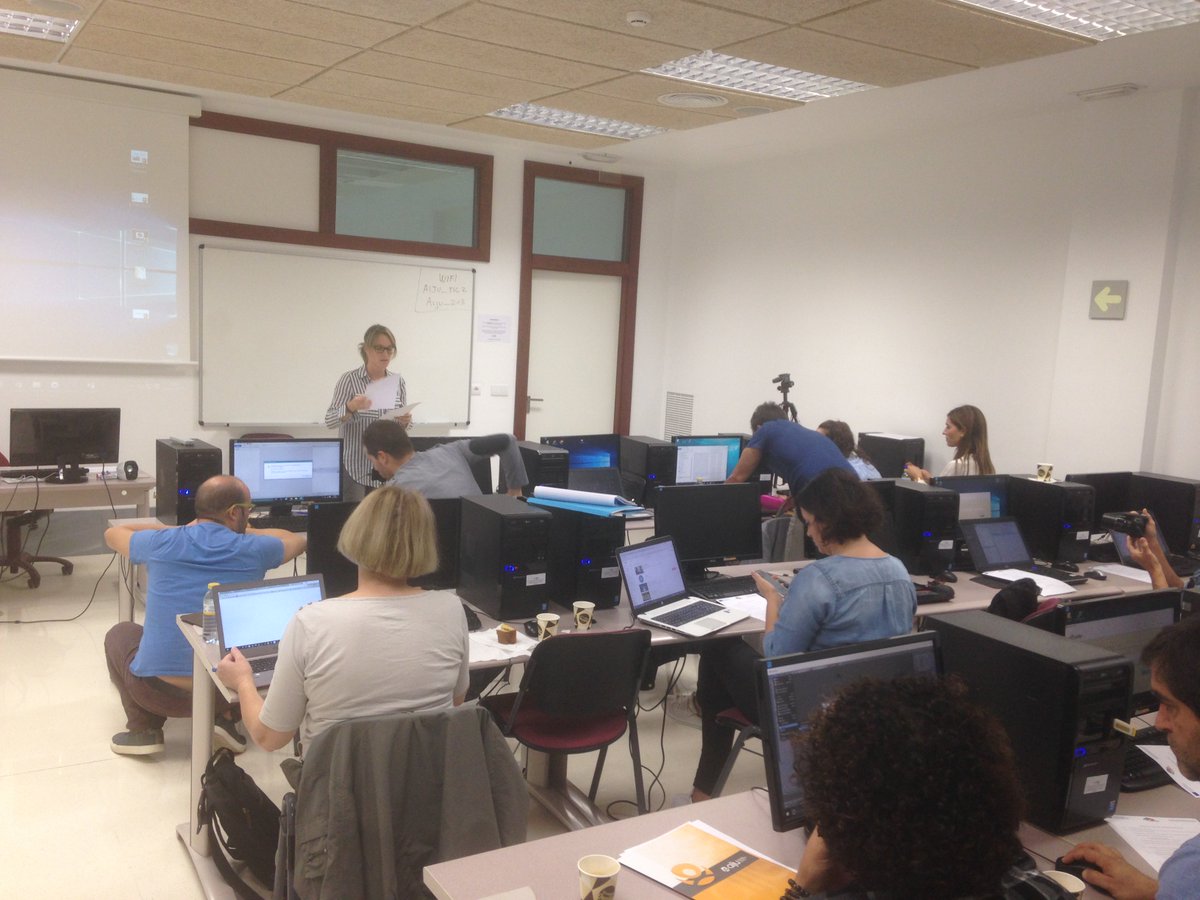 Digi4Social's tweet photo. 3rd Day Training Digi4Social. Teachers learn 2D animation and videogame with #Construc2 #Erasmusplus @sepiegob @santrocalcoi @AIJU_Tecnologi https://t.co/VazVJDMIMN