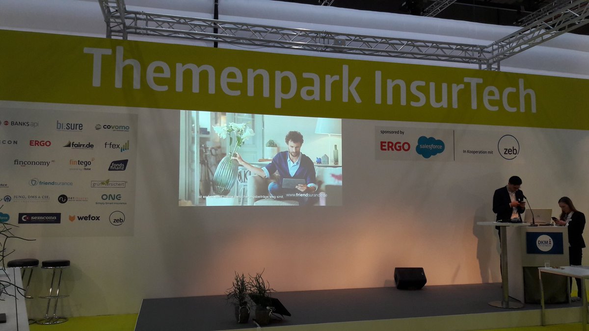 friendsurance's tweet photo. Zweite Runde @DKM_Leitmesse. Aktuell im #Insurtech Themenpark: Der @friendsurance TV Spot . #DKMmesse #DKMInsurTech https://t.co/ut0948PU5d