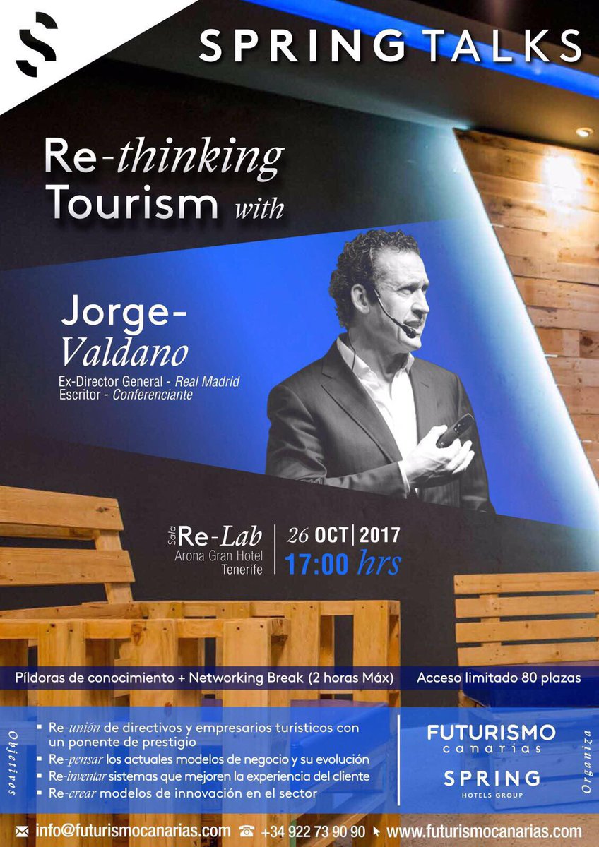 CopeCanarias's tweet photo. Raúl Domínguez, director de Marketing de Spring Hotels, nos habla de las Spring Talks. A las 17.00 estará Jorge Valdano. A las 10, en Cope. https://t.co/4esgE07VfL