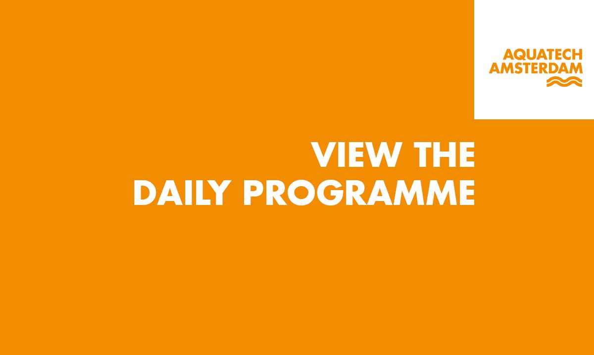 Visit the leading trade exhibition for #water technology professionals. View the daily programme: rai.eu/2gCro9O #Aquatech