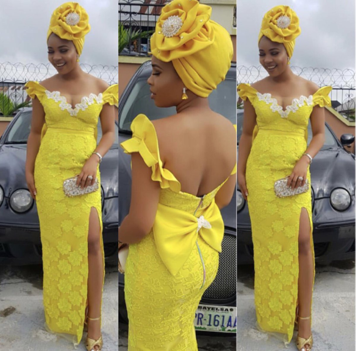 yellow aso ebi styles
