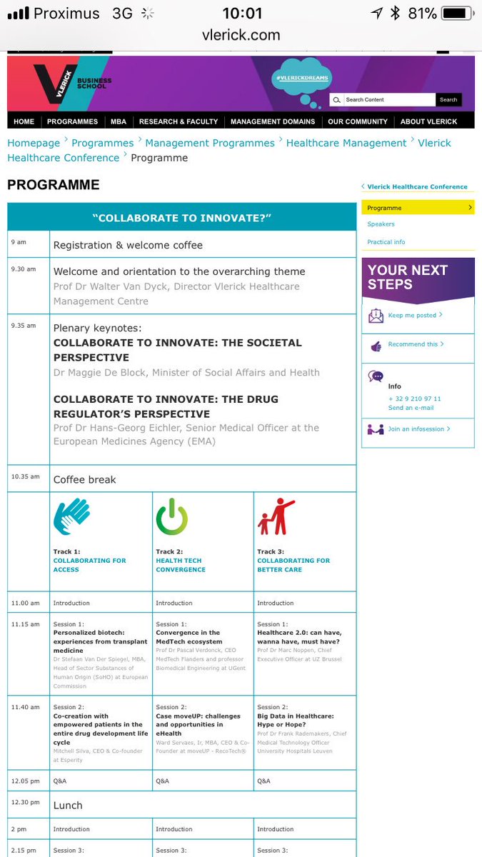 Visit Case moveUP today at #vlerickhealthcare conference!