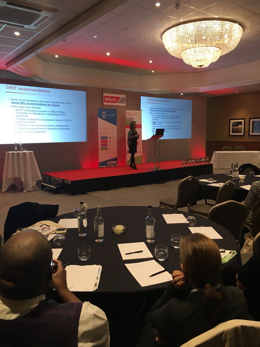 msoftesolutions's tweet photo. Day 2 of #msoftusergroup2017 @thebelfryhotel guest speaker this morning @MistryHema from @SHOTHV1 on #Transfusions errors #NHS #Bloodbank https://t.co/cPhJmy40sa