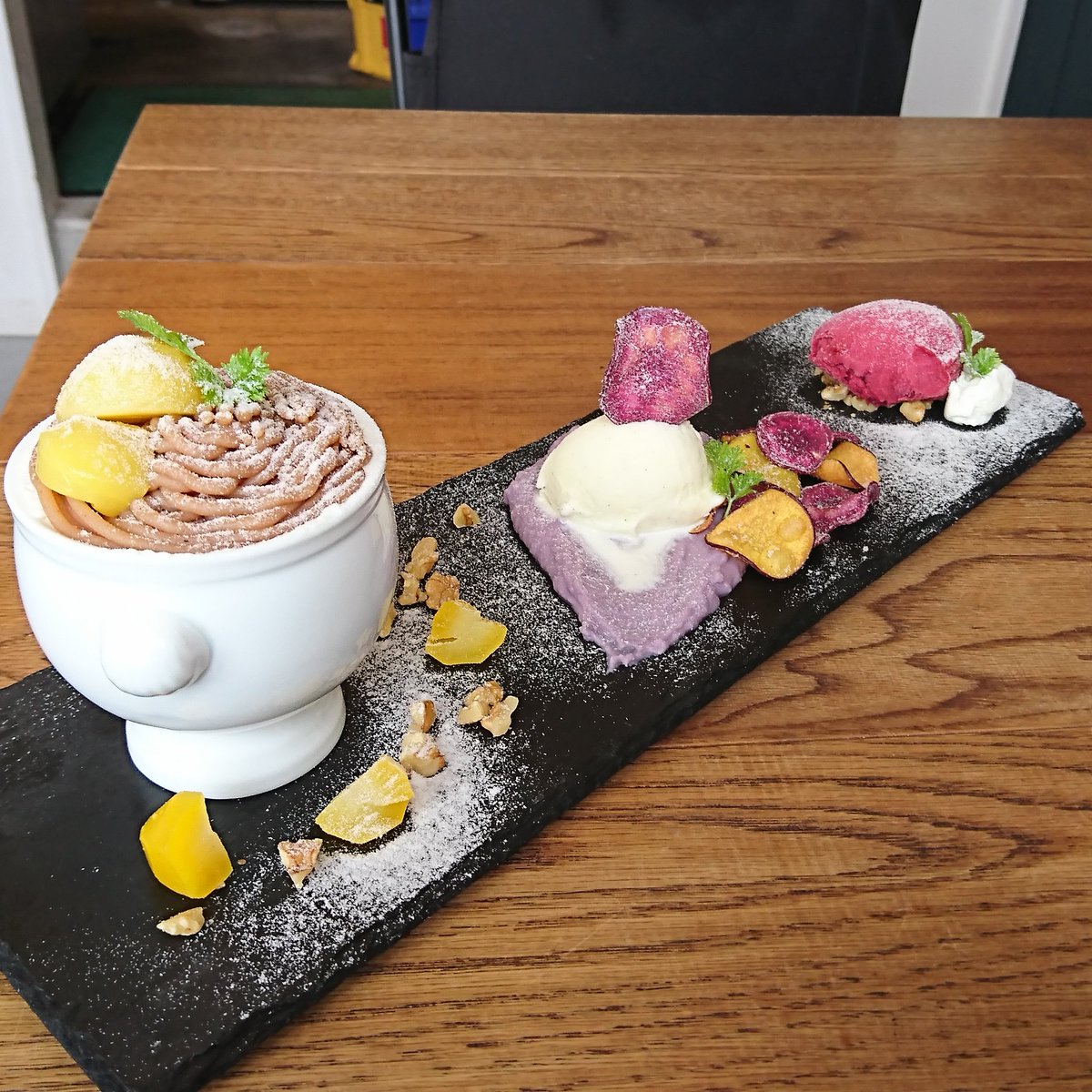 ট ইট র L ԅ ԅ Piececafe ピースカフェ 群馬カフェ 高崎カフェ カフェ カフェ巡り スイーツ スウィーツ 甘いもの おいしい おいしいもの アイス アイスクリーム くり クリ 栗 和栗 モンブラン T Co X1pgysi112 T