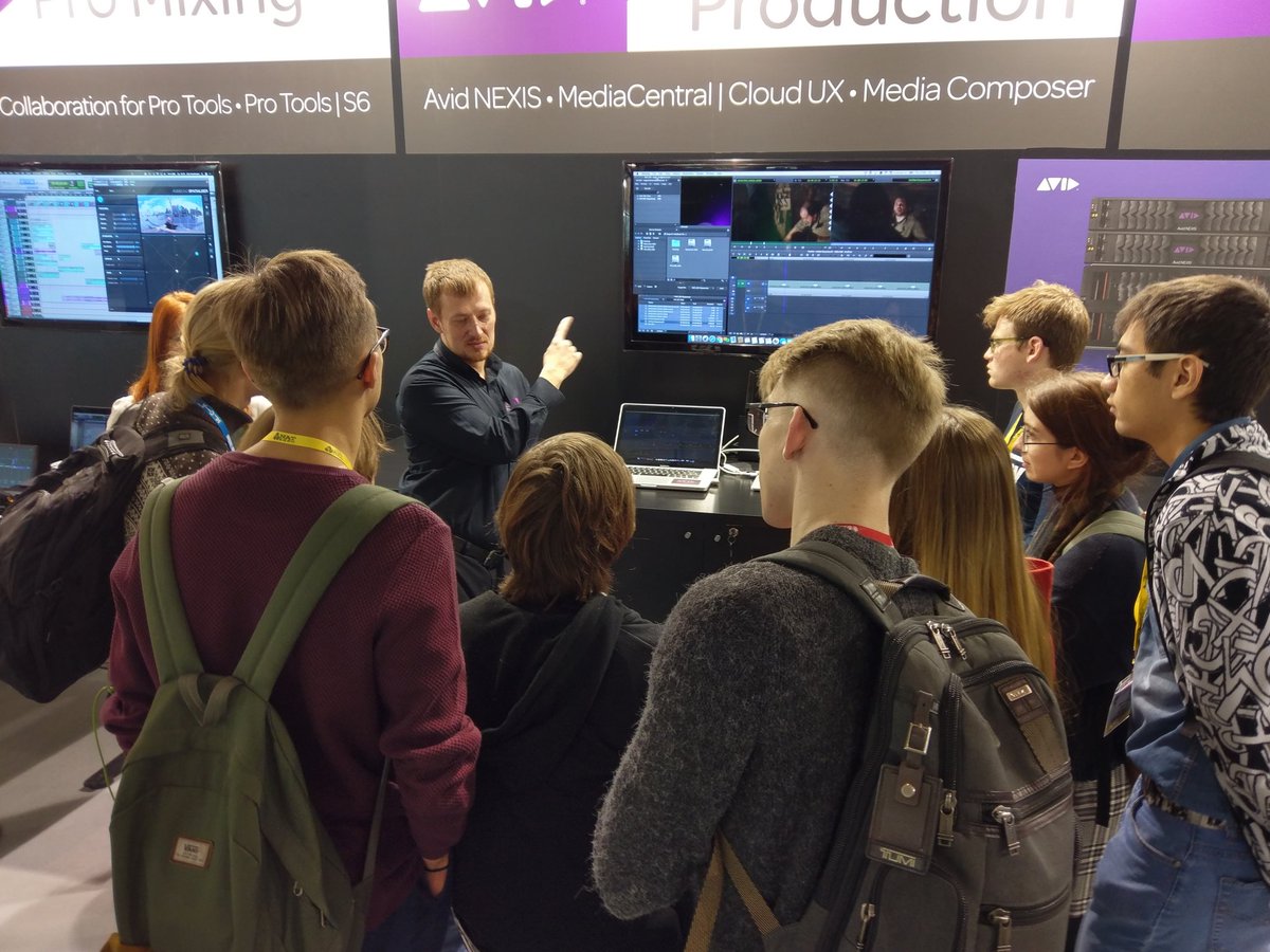 oysteinrn's tweet photo. In Moscow? Make sure to drop by the @Avid booth at #NATExpo, and let Evgenii and the team show you how to tell even better stories! https://t.co/OIUA4Gx8iD