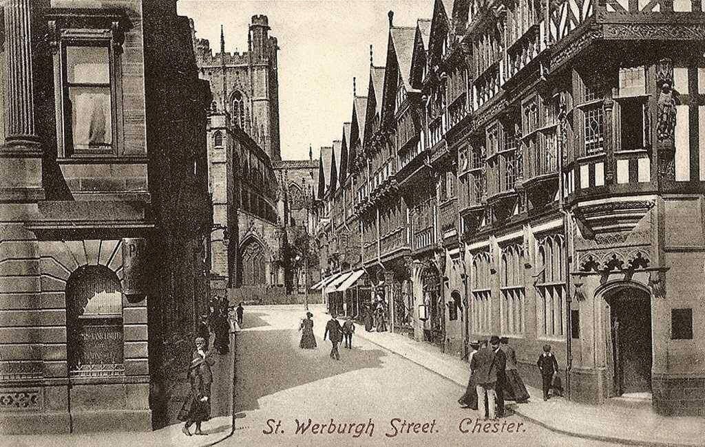 Love this #ThrowbackThursday of St Werburgh St in the 1900’s from oldukphotos.com! 🔙 #Chester