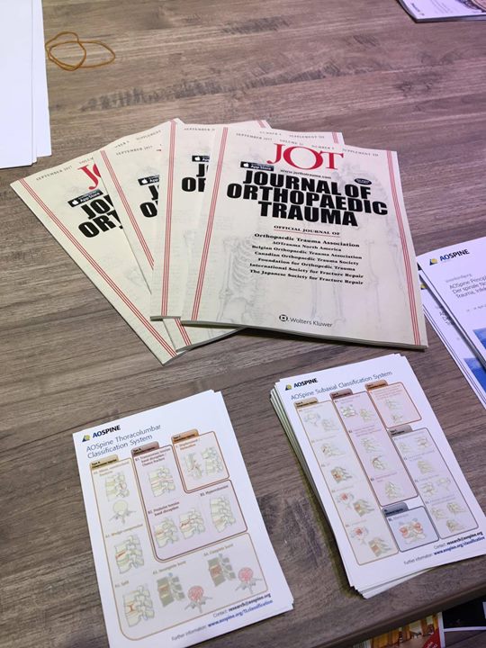 AOSpine's tweet photo. Pick up your free copy of the @JofOrthoTrauma Focus Issue at our booth @DKOU_Berlin from Oct 24-27 (hall 2.2, booth 15)! #dkou17 #trauma https://t.co/EHolVXSukO