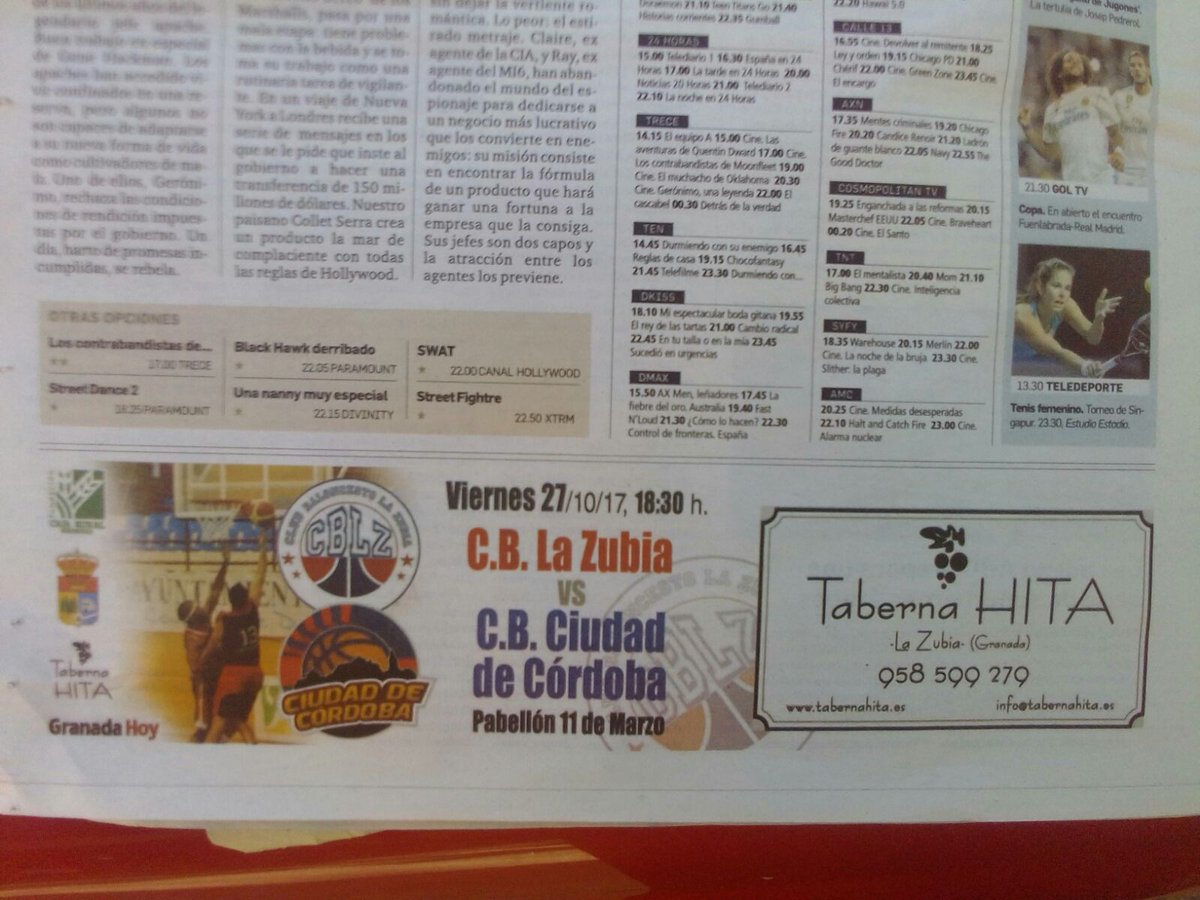 CB_LaZubia's tweet photo. Gracias al patrocinio de @granadahoy, el club y sus colaboradores son más visibles!👀👀⛹️🏀
Gracias por el apoyo!

#PatrocinaCBLZ
#VAMOSZUBIA https://t.co/yr6TpJvzuc