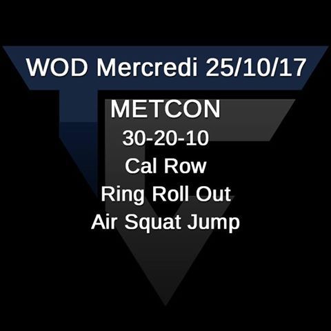 T2CProgramming's tweet photo. WOD du 25/10/2017
#WOD #trainhard #trainsmart #METCON #calrow #ringrollout #airsquatjump #befit #WednesdayMotivation #teamt2c https://t.co/NRhGZfAKl0