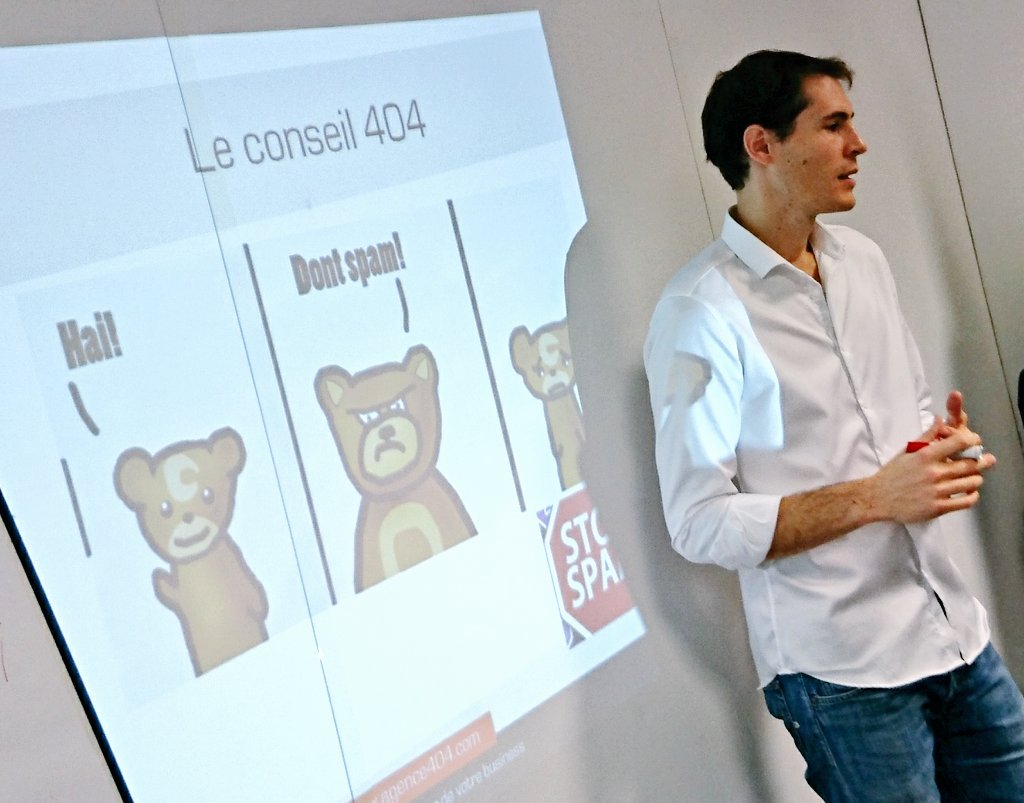 We_Forge's tweet photo. [#PDJ404]
"Utilisez l'emailing, qui est un très bon outil. Faites attention au spam et à l'approche choisie." selon @Vchavinier #Banzaiii https://t.co/sdoWKaCFOj