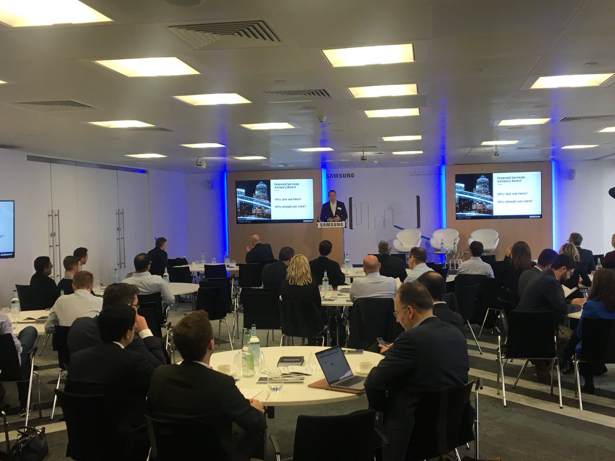 Starting financial service advisory event powerby <a href="/Samsung/">Samsung Electronics</a>, introducing #augmentedBanking initiative of <a href="/gft/">GFT Group</a> <a href="/Level39CW/">Level39</a> <a href="/gft_es/">GFT Technologies España</a>