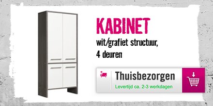 Wij leveren een kabinet gewoon in 2 tot 3 werkdagen...
