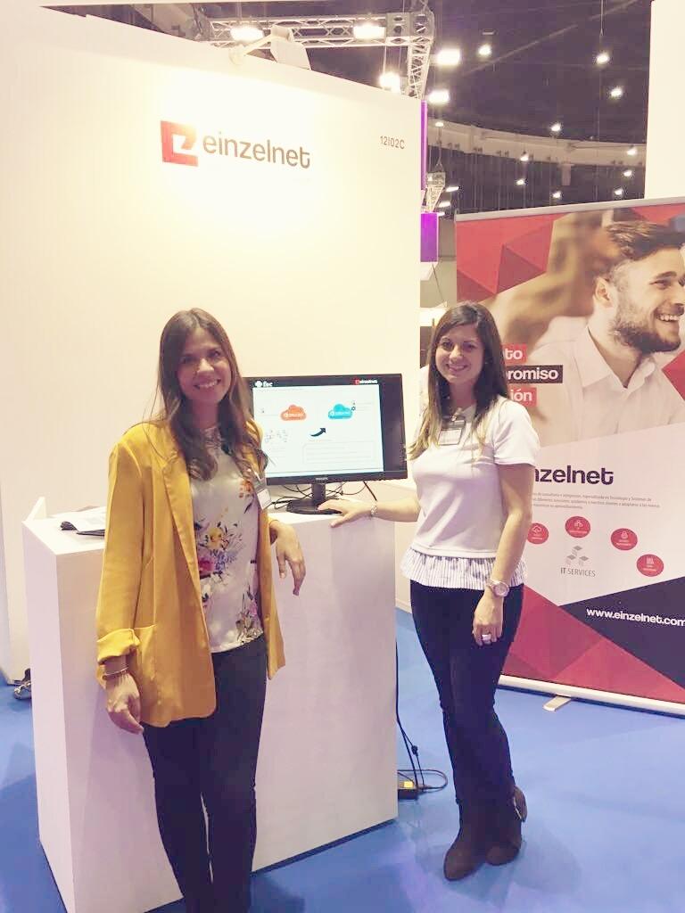 Desde ayer, nos encontramos en #SIMOEducacion llevando nuestra solución tecnológica junto con <a href="/Microsoft/">Microsoft</a>. Gracias, compañeras.