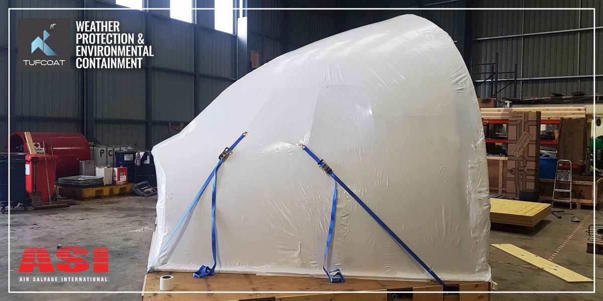 Tufcoat's tweet photo. @Air_Salvage thank you for the testimonial! Great to see the projects you've been working too! #shrinkwrap #MRO #Aviation #CustomerService https://t.co/tX5ghjfKJb