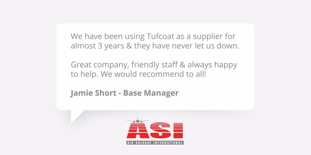 Tufcoat's tweet photo. @Air_Salvage thank you for the testimonial! Great to see the projects you've been working too! #shrinkwrap #MRO #Aviation #CustomerService https://t.co/tX5ghjfKJb