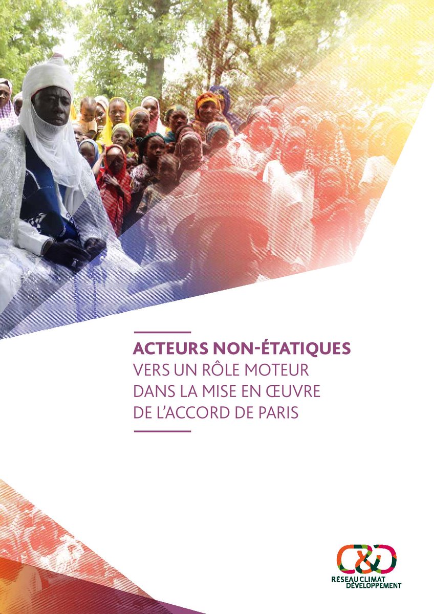 ClimatDev's tweet photo. "ACTEURS NON-ÉTATIQUES: VERS UN RÔLE MOTEUR DANS LA MISE EN OEUVRE DE L'ACCORD DE PARIS" publication 2017 #ANE #accorddeparis #cop23 #ODD https://t.co/QUlvS8QyuA