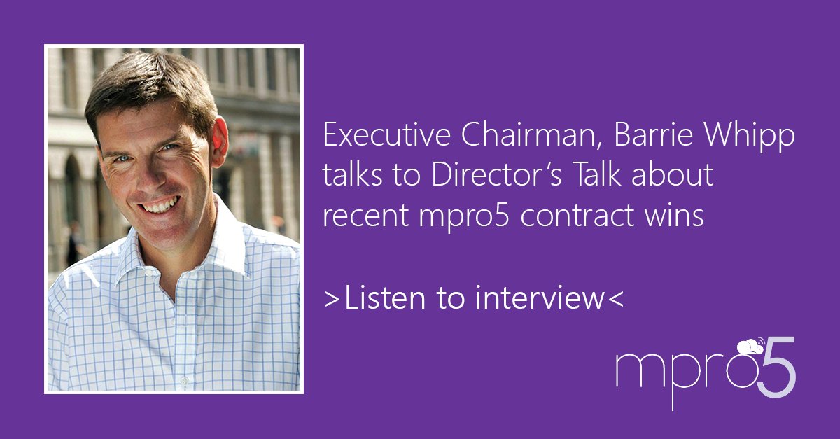 CrimsonTideplc's tweet photo. INTERVIEW: Executive Chairman @CrimsonBarrie talks to @DirectorsTalk about new mpro5 contract wins &amp; plans for 2018: https://t.co/8ewZDbTShz https://t.co/9iA8aXKZt6
