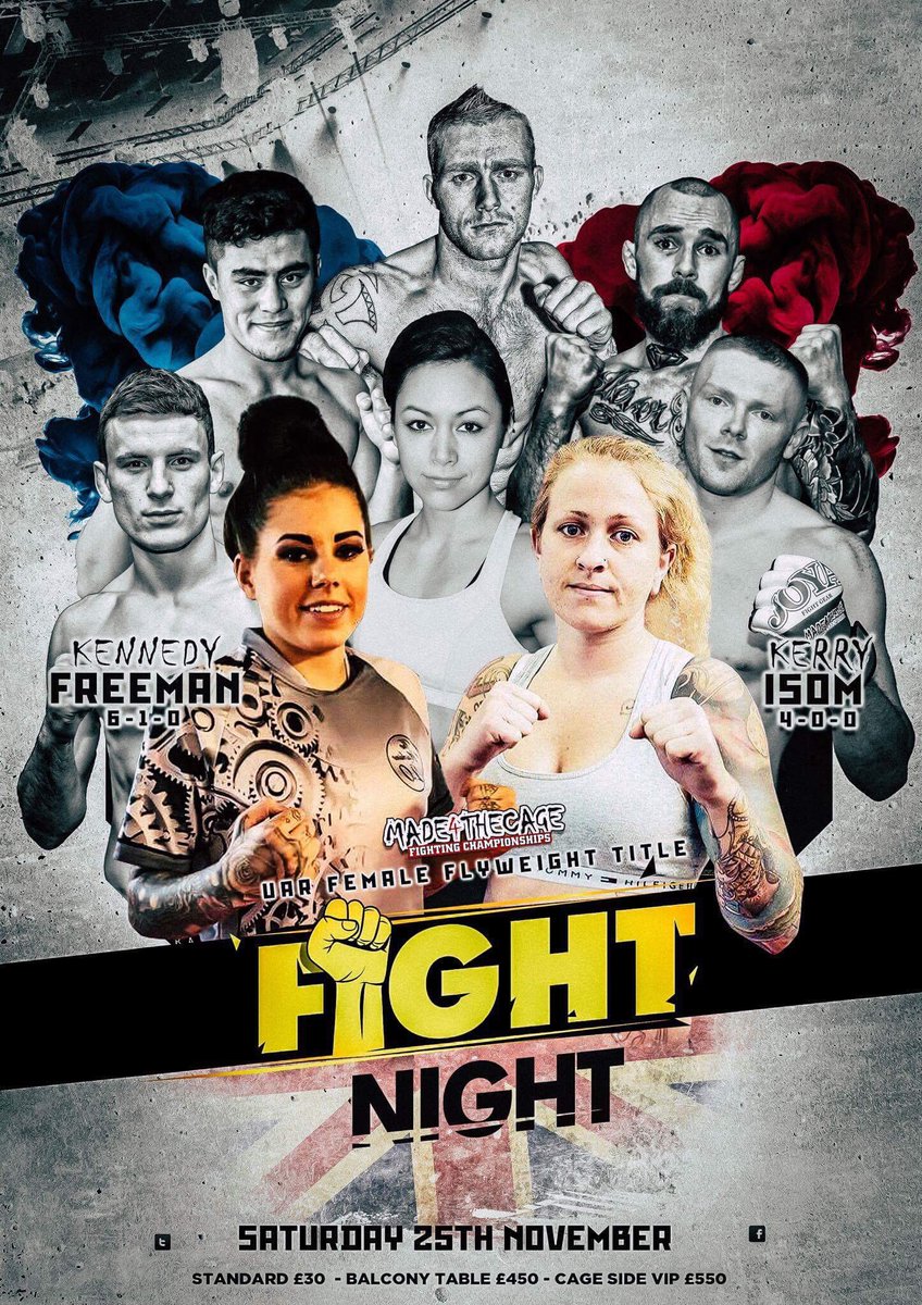 November 25th! Made4cage fly weight title 👊🏻 #made4thecage