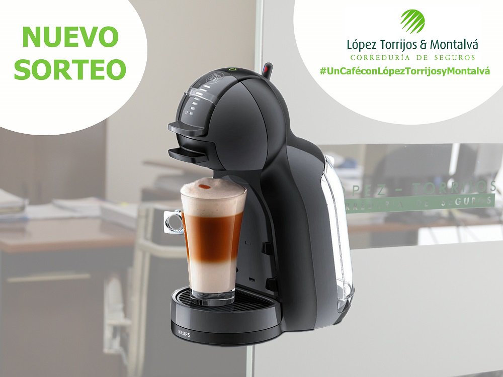 concentragrupo's tweet photo. #SORTEO☕ Llévate esta cafetera Dolce Gusto con @Lopez_Torrijos. Participa dándole RT y MG a este tuit. Hasta el día 13 de noviembre.¡Suerte! https://t.co/SvjrwS3SBJ