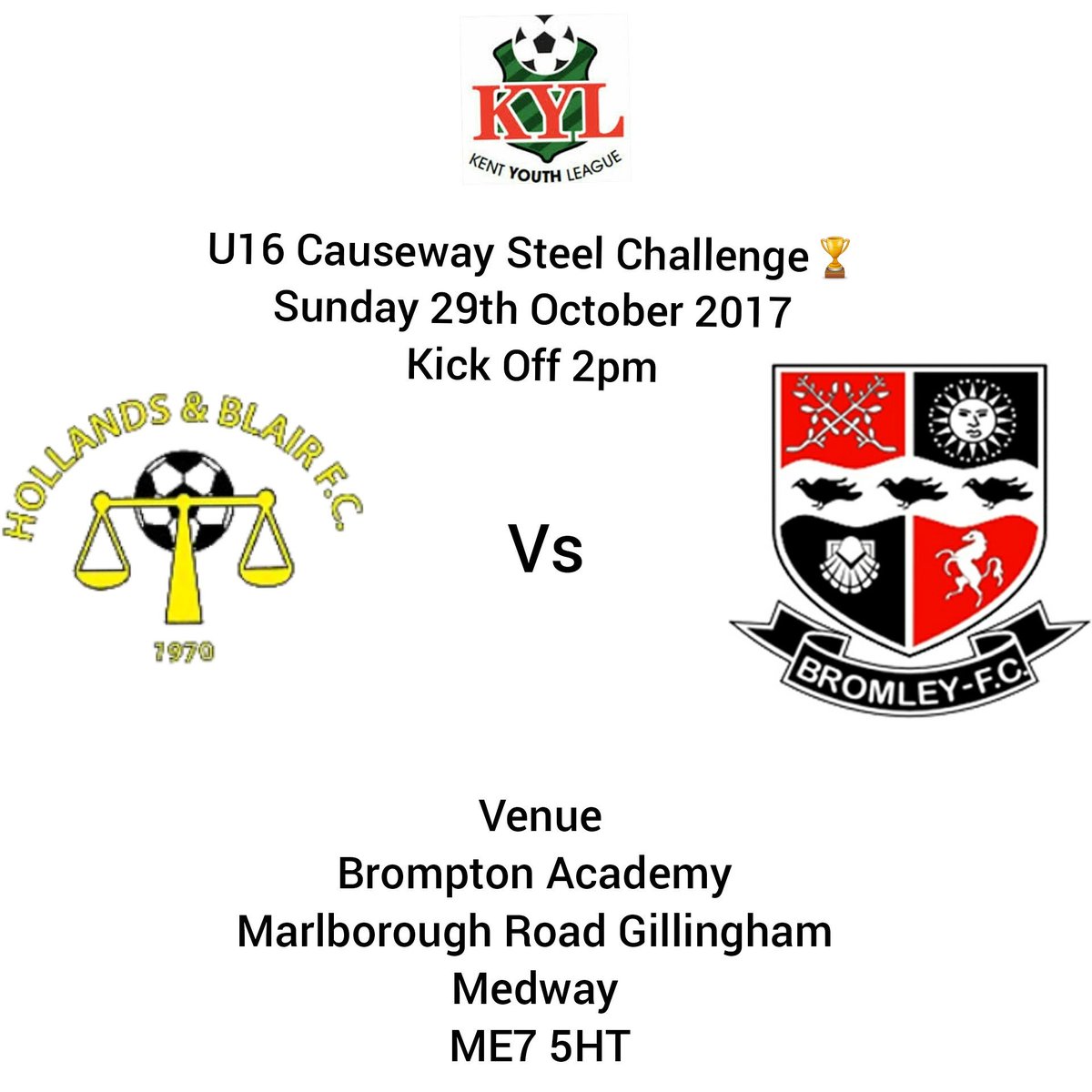 BromleyFCU16's tweet photo. U16 Causeway Steel Challenge🏆
1st Round For Our KYL Team
#BromleyFCU16
#KentYouthLeague
#WeAreBromley
#WinningIsEverything https://t.co/fV8xCjGxX7