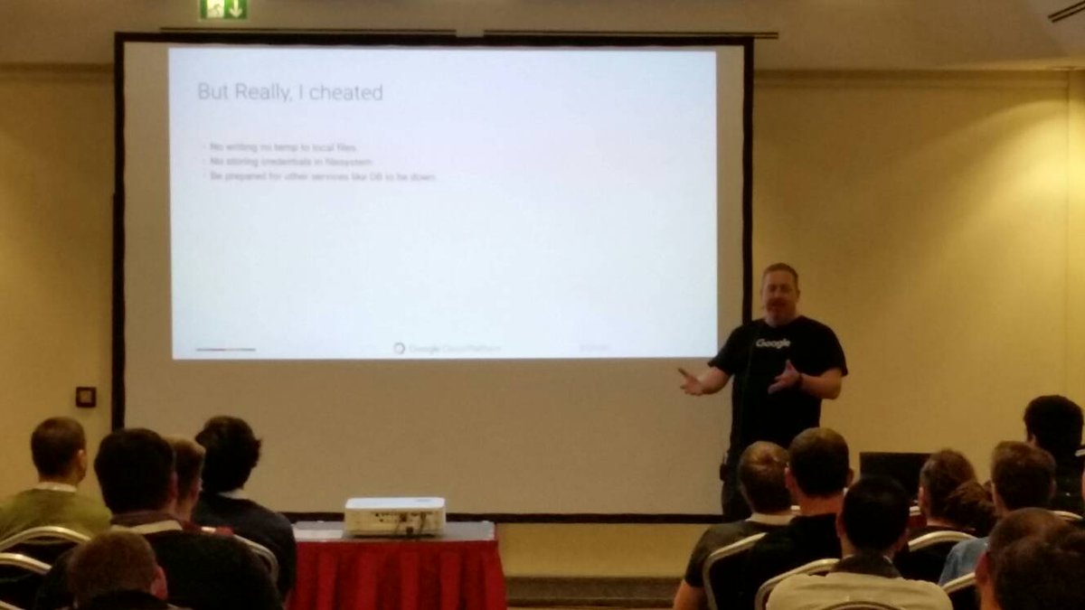 phpconference's tweet photo. Containerizing #LAMP stack apps is pretty straight forward if you know what you're doing. @tpryan surely knows what he's doing #IJS17 #IPC17 https://t.co/863y3TLir4