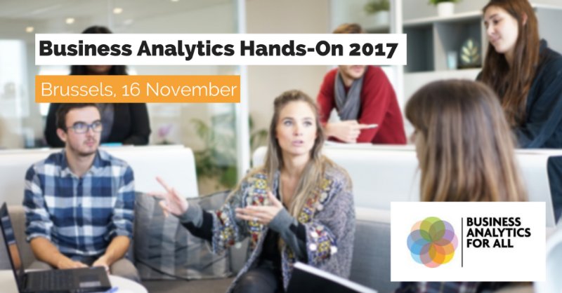 CredonEU's tweet photo. Three trending and three hands-on topics @ba4all Business Analytics Hands-on 2017 on Nov. 16 in Brussels #ba4all_io #analytics https://t.co/FKdLDtdhvH