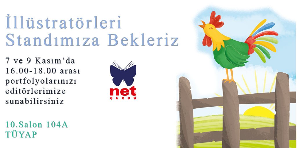 netkitap1's tweet image. İllüstratörleri 7 Kasım Salı ve 9 Kasım Perşembe günü 16.00-18.00 arası Net Yayın standına bekliyoruz.