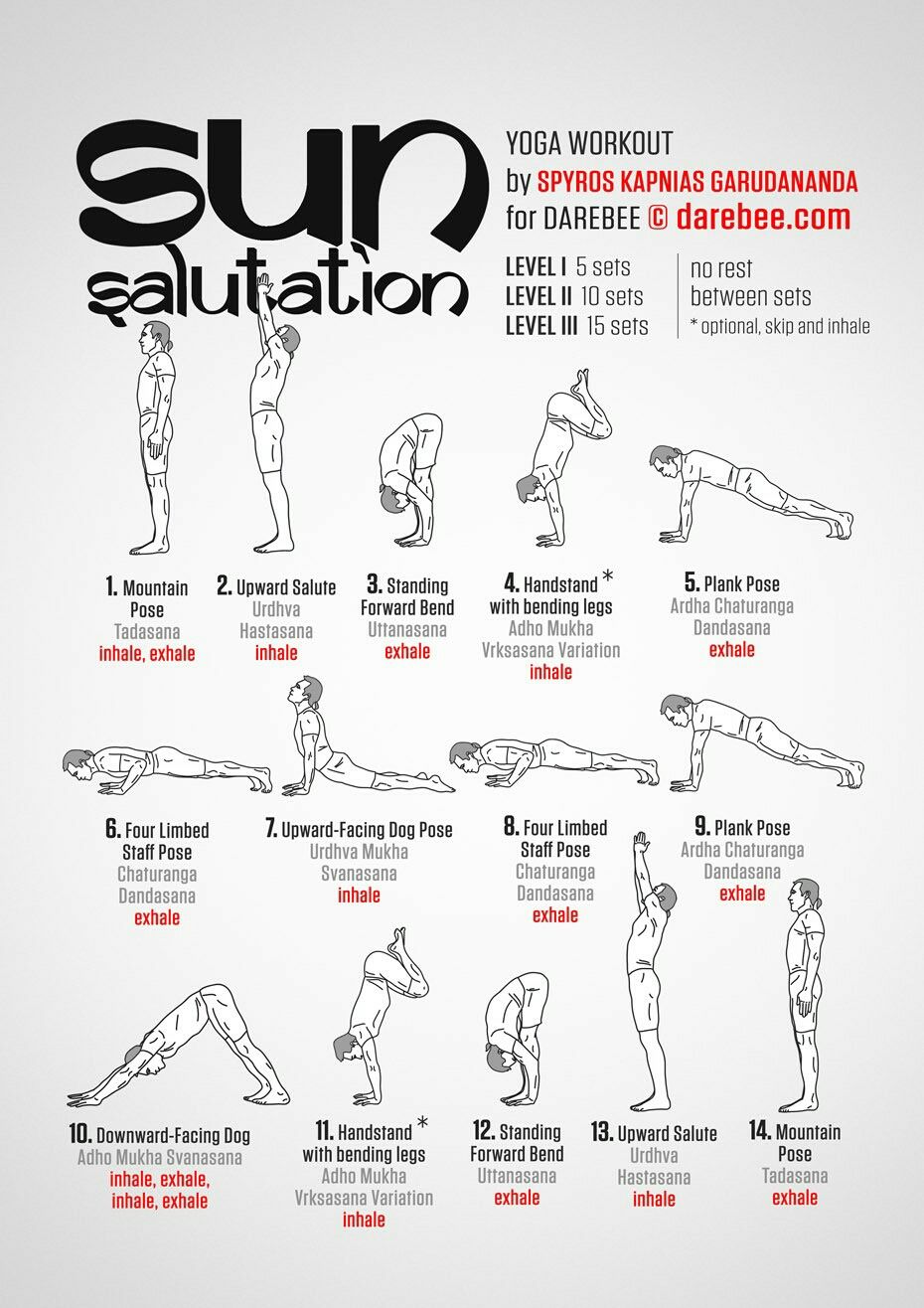 DAREBEE on X: Workout of the Day: Sun Salutation