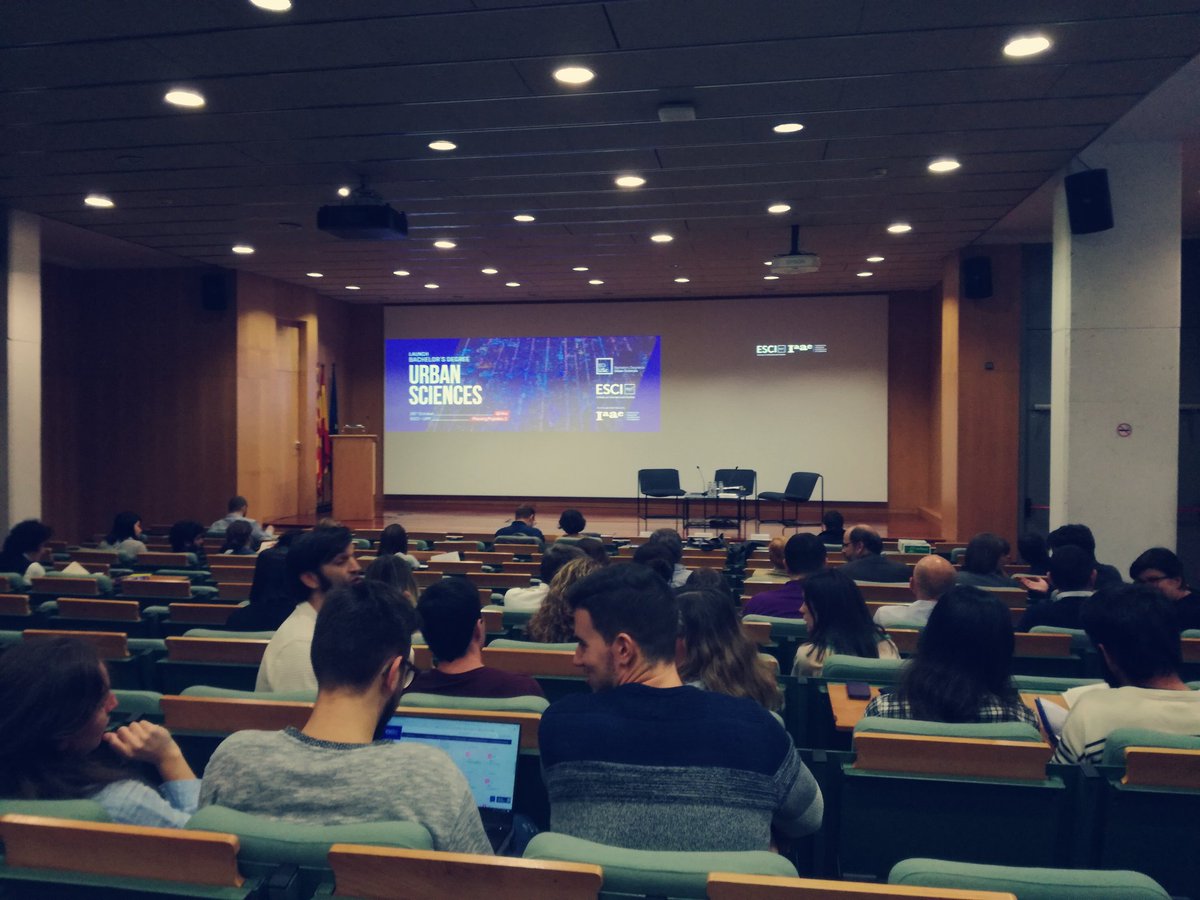 We are about to start the presentation of #IAAC &amp; <a href="/ESCIupf/">ESCI-UPF</a> Bachelor's Degree in #UrbanSciences at ESCI Auditorium! Don't miss it out! #BCN